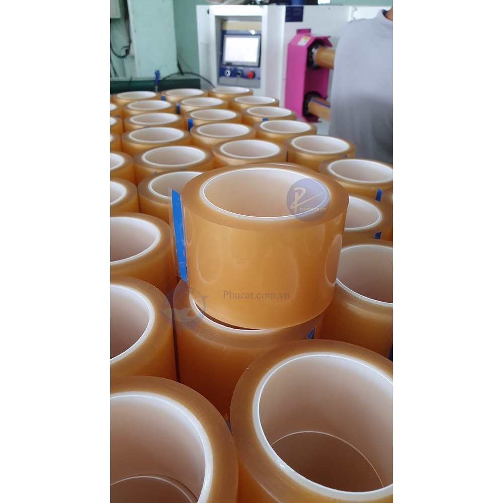 Băng dính dán thùng kho lạnh, kháng ẩm MP-65 ( Tương đương 372 KS) Cuộn 50 Mét