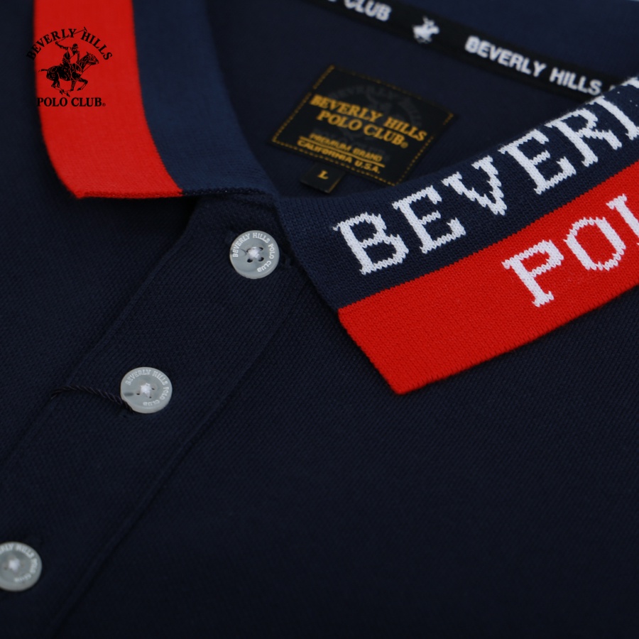 Beverly Hills Polo Club - Áo polo Ngắn tay Nam Slim Fit NV Navy- BHPC PMSSS23TL044