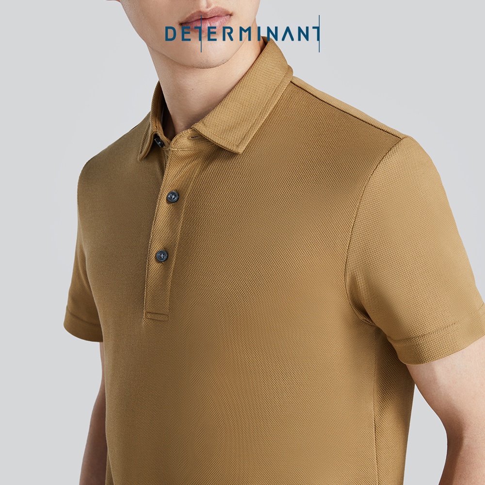 Áo thun nam Polo Cotton kháng khuẩn bền màu thương hiệu Determinant - màu Khaki [P02]