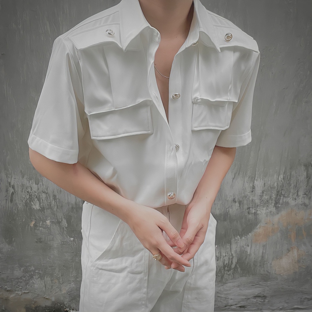 Mẫu sơmi nam cộc tay hàn quốc siêu phầm mùa hè s43