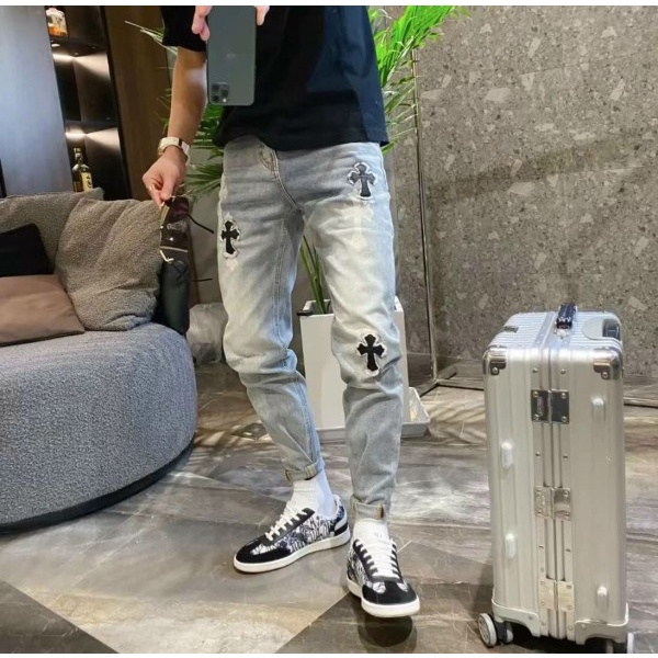 Quần Jeans Nam Chrome Hearts Form Skiny Co Giãn [MrBin Studio]