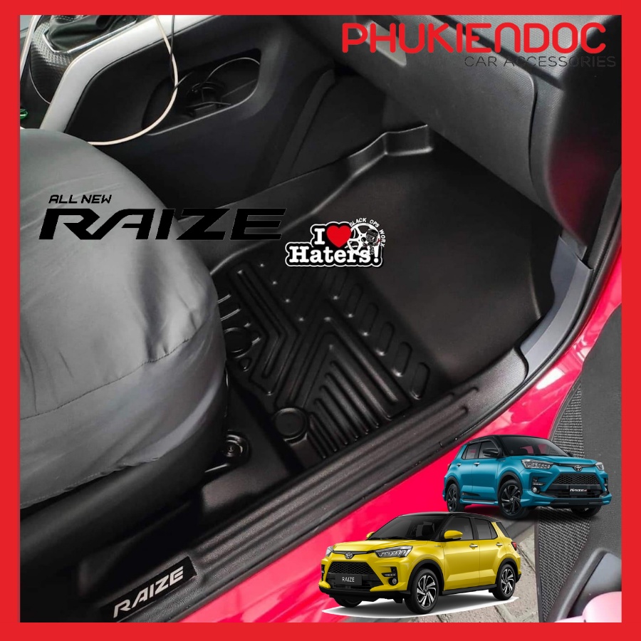 Lót sàn Toyota Raize 2020-2023 5D TPV  tràn viền