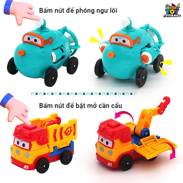 Đội bay siêu đẳng SUPERWINGS - REMI, SPARKY, ROVER, WILLY - Cỡ nhỏ
