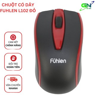 Chuột máy tính có dây Fuhlen L102 màu đỏ