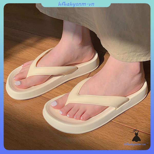 Dép Xỏ Ngón Đế Dày Chống Trượt Bên Bờ Biển Mùa Hè