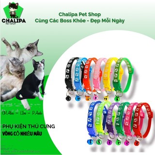 Vòng cổ thú cưng nhiều màu kèm chuông