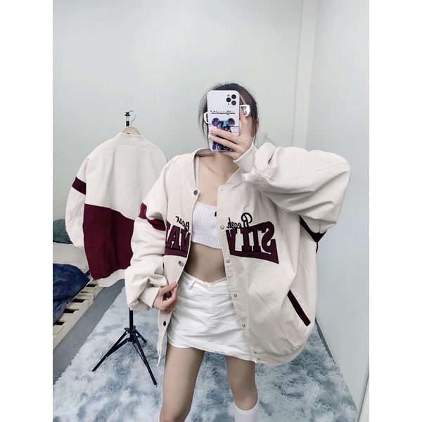 Áo khoác bomber STIVAUP phối thân