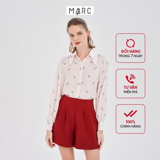 Áo sơ mi nữ MARC FASHION cổ điển hoạ tiết hoa FARN014521