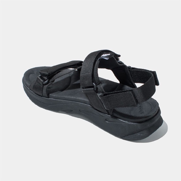 SHONDO | Sandal Shondo nam nữ full đen F8M1111