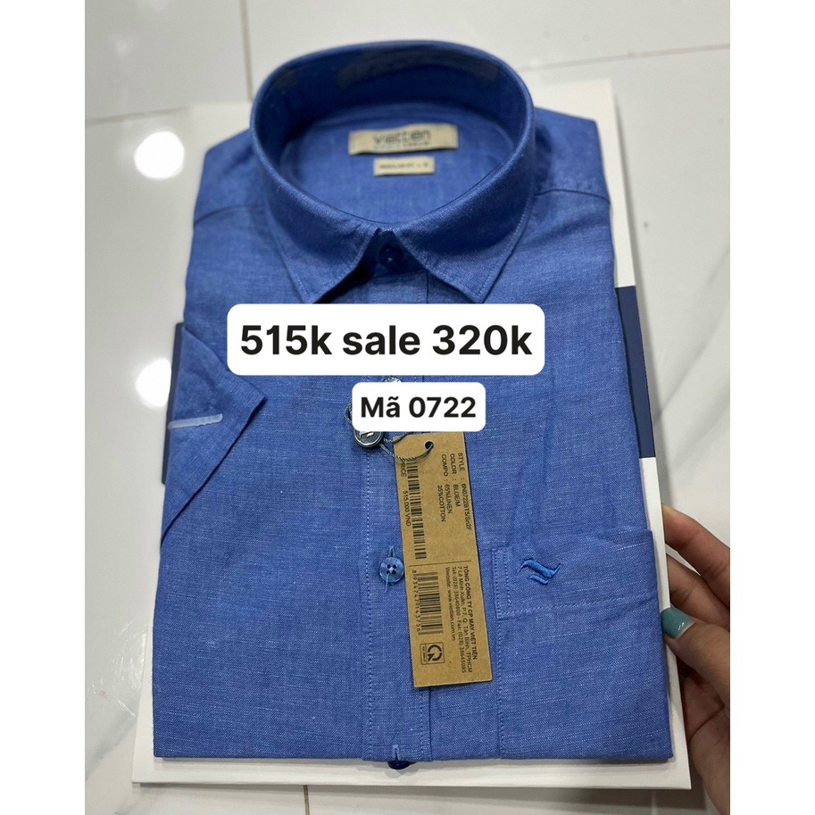 Áo sơ mi việt tiến giá mác 515k sale 320k (Form regular fit tăng lên 1 kích so với regular)