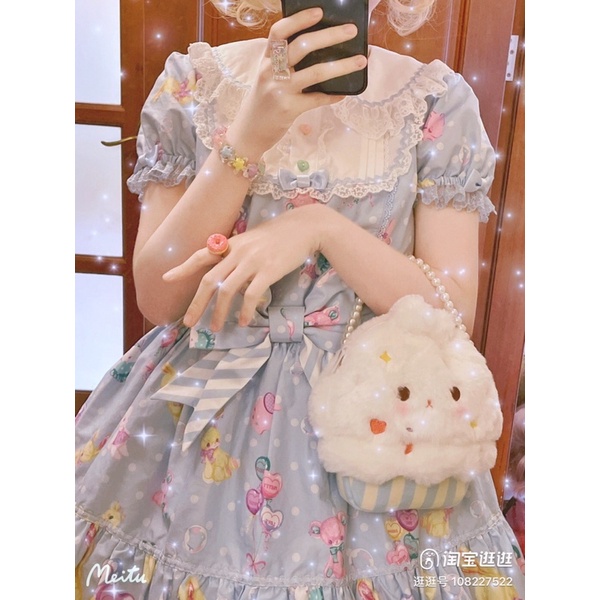 YASAS0191-Túi xách lolita bánh hình thỏ
