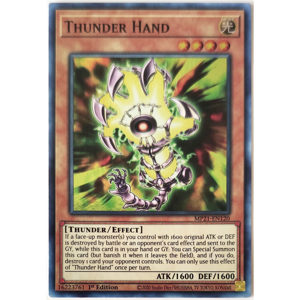[Thẻ Yugioh] Thunder Hand |EN| Super Rare