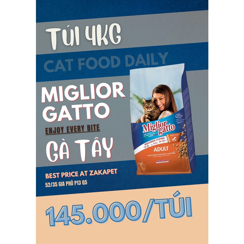 Thức ăn mèo Miglior 4kg