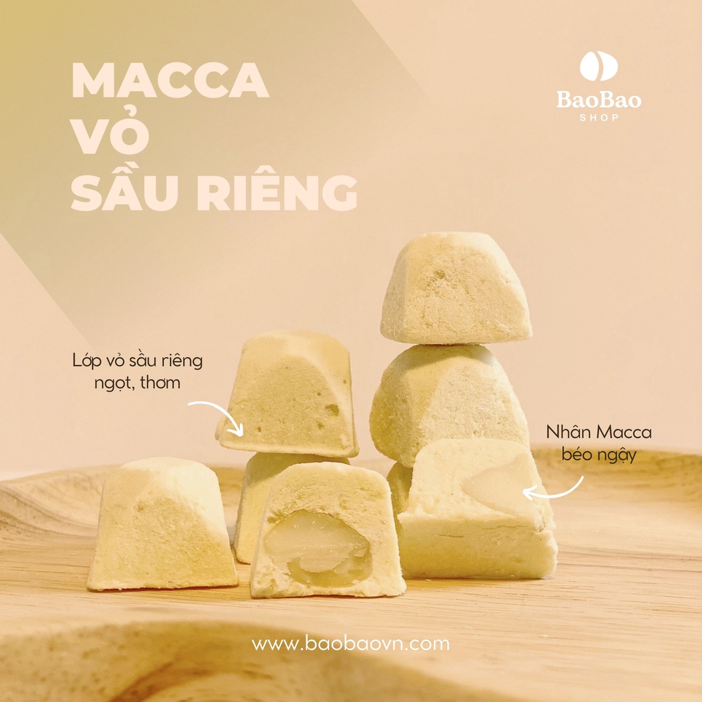 Hạt Macca Vỏ Sầu Riêng - Không Hôi Dầu - Giòn Ngon - BaoBao