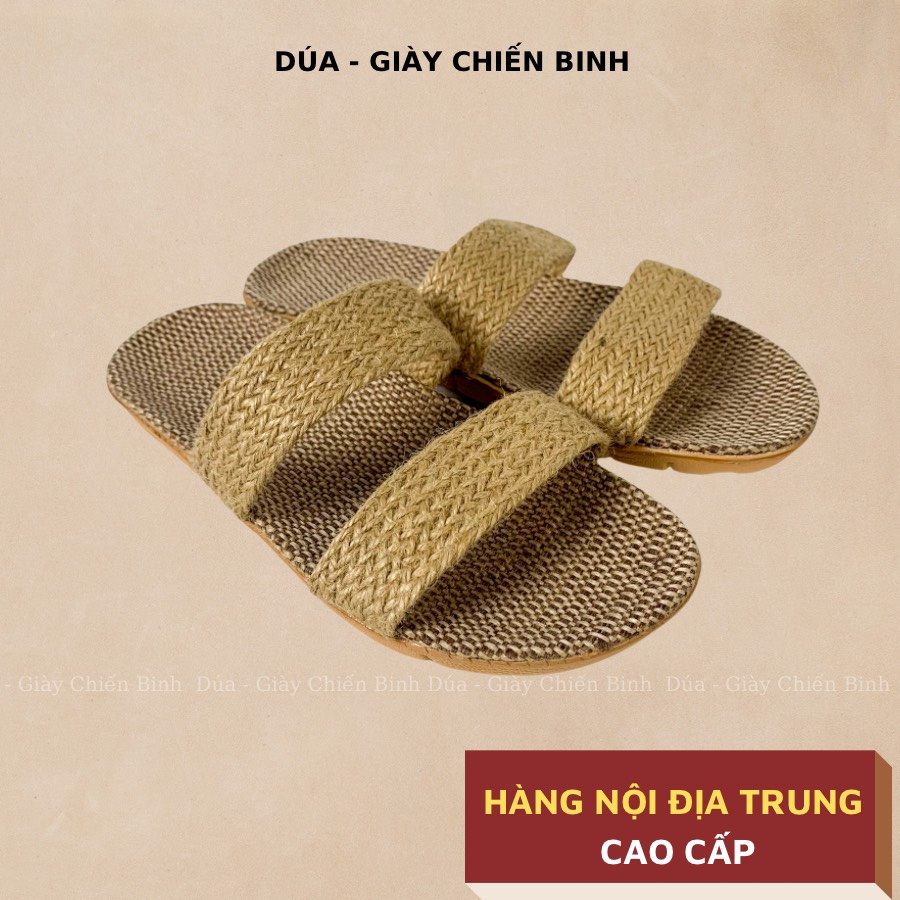 Dép Cói 2 Quai Ngang , Dép Đi Biển COI120