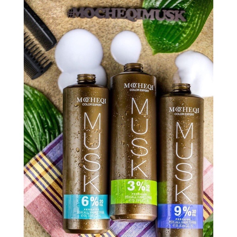 Oxy trợ nhuộm MOCHEQI MUSK 6%, 9%, 12%