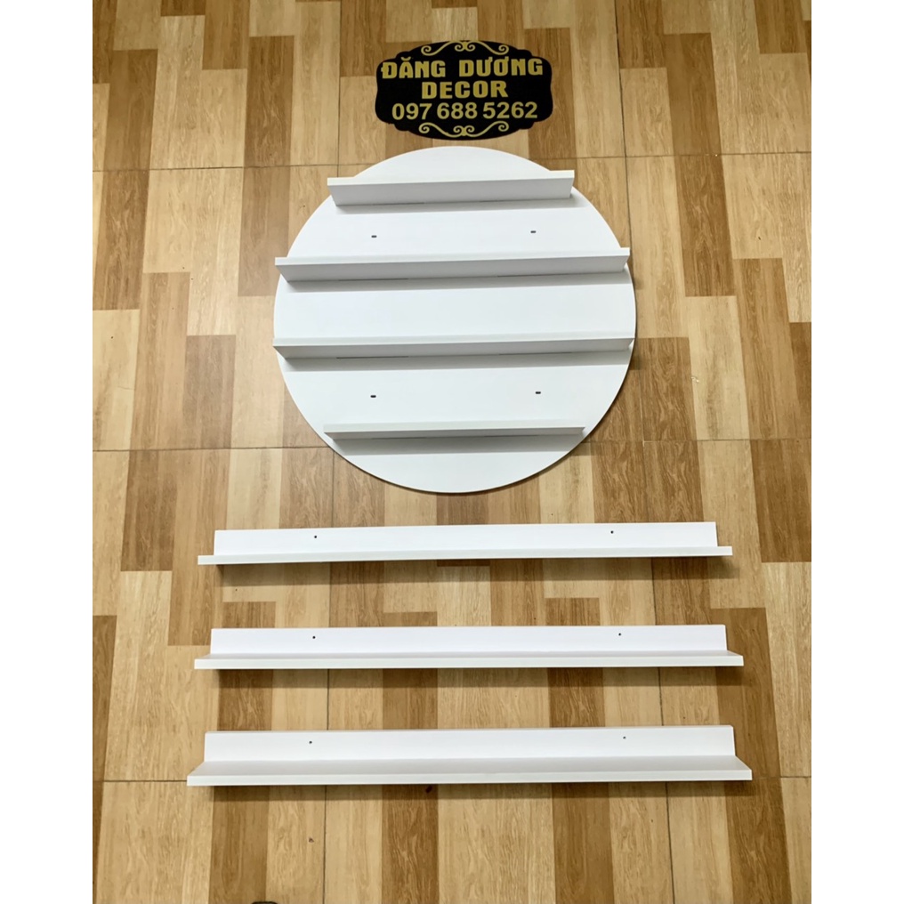 SET kệ sơn Nail TRƠN - L kích thước 80cm hiện đại - Tiện lợi dễ lắp đặt, trang trí phòng nail-spa