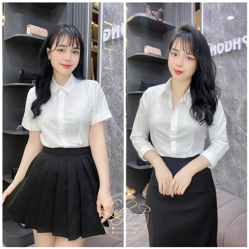 Áo sơmi dài tay, cộc tay Uni.qlo - LADY.Clothing