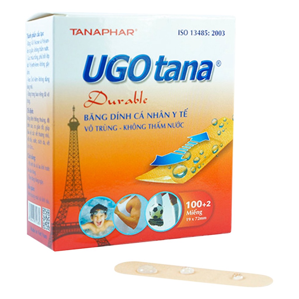 Băng cá nhân y tế Ugotana 19 mm x 72 mm
