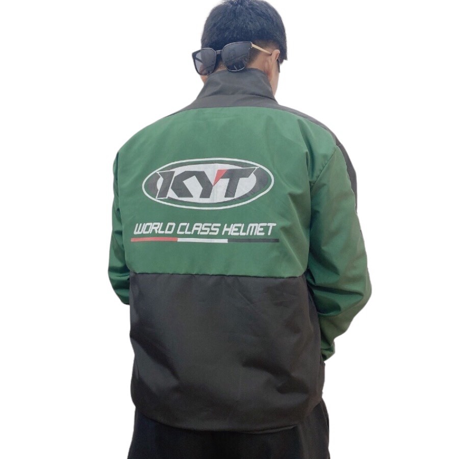 Áo Khoác Dù Nam Cổ Trụ Thêu Kyt Có Túi Trong 2 Lớp Siêu Hot NEW UNISEX