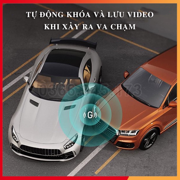 Camera Hành Trình Ô Tô A5 FullHD 1080P 03 Camera Kép Trước Sau Và Trong Xe - Nhiều Tính Năng Thông Minh