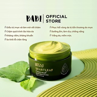 Mặt Nạ Diếp Cá MEEA ORGANIC, Mask Diếp Cá Tái Sinh Dưỡng Trắng Da Giảm Thâm Mờ Mụn Se Khít Lỗ Chân Lông 120g