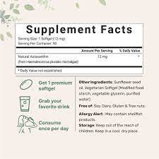 Viên Uống Micro Ingredients Astaxanthin 12mg, Tăng Sức Đề Kháng, Chống Oxy Hóa, Túi 90 Viên