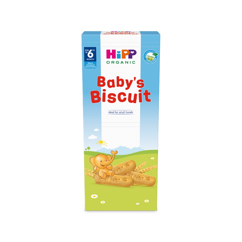 Bánh quy ăn dặm HiPP Organic 180g (4 gói/ hộp) - Nhập khẩu Italia