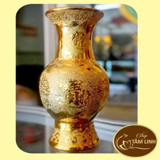 Bình hoa thờ cúng kim sa vàng