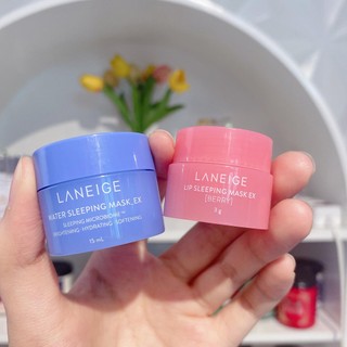 Set mặt nạ ngủ mặt & môi mini LANEIGE SLEEPING MASK