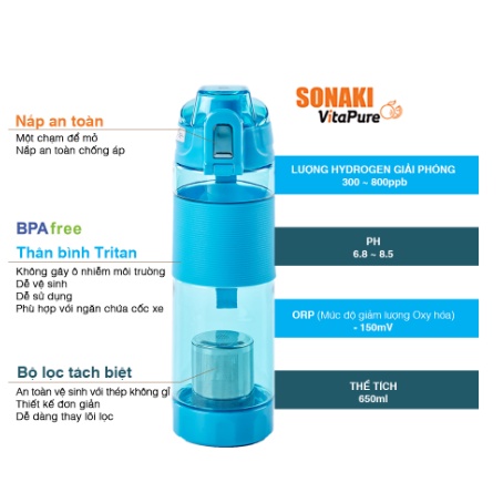 Bình Nước Hydrogen Sonaki  Hàn Quốc