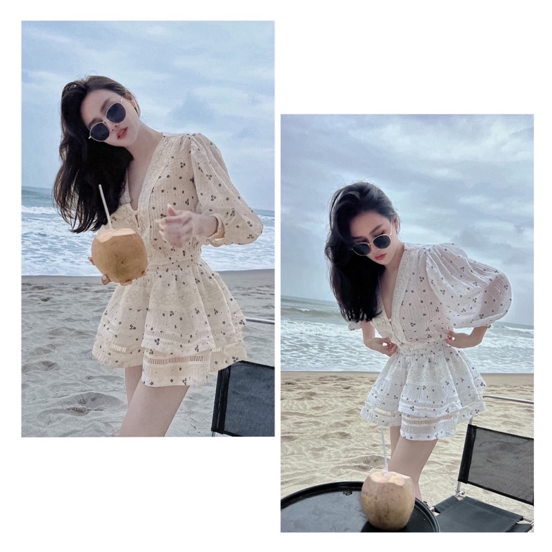 SÉT ÁO KIỂU+CHÂN VÁY XOÈ VIỀN XÔ