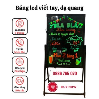 Bảng led huỳnh quang viết tay, bảng viết dạ quang. kt: 40x60cm, 50x70cm, 60x80cm