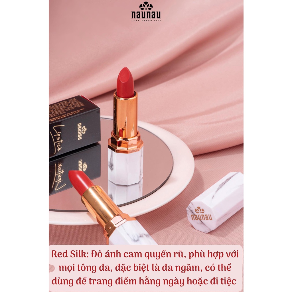 Son Đỏ Đậm Ánh Cam Red Silk