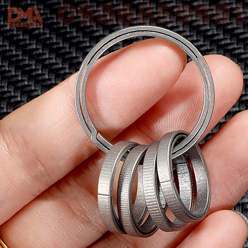 Vòng khoen móc khóa,ring phụ kiện EDC Titan