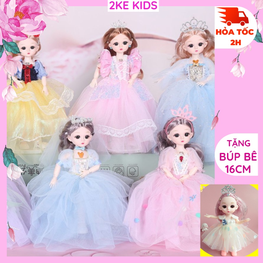 Búp bê barbie có khớp 30cm ,búp bê có nhạc kiểu dáng công chúa ,cô dâu làm quà tặng sinh nhật cho bé gái-2KE KIDS