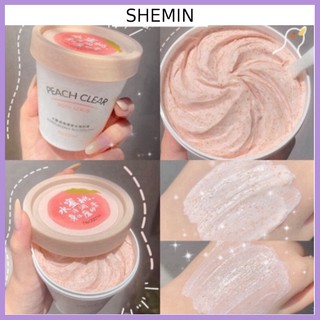 Muối tắm tẩy da chết body đào mini 200g kem tẩy da chết toàn thân SHEMIN