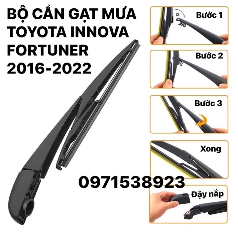 TRỌN BỘ CẦN GẠT MƯA SAU TOYOTA INNOVA FORTUNER 2016-2022 cao cấp giá rẻ 85241-0K040