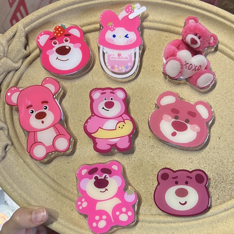 Pop Giá Đỡ Điện Thoại Hình Gấu Dâu Lotso