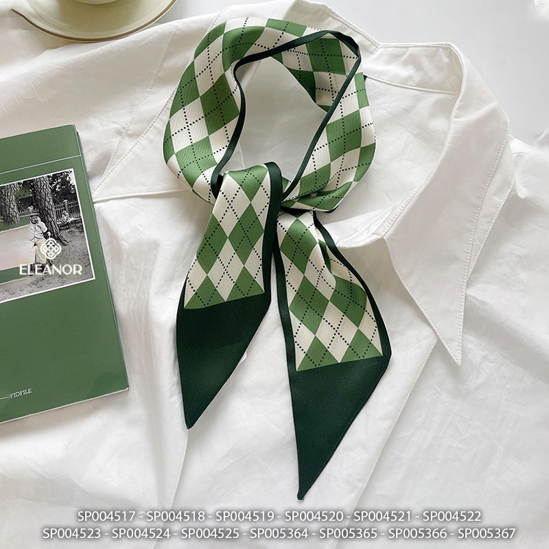 Khăn quàng cổ turban 90 x 6cm Eleanor Accessories dáng dài phụ kiện thời trang 4517
