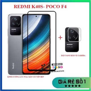 Combo Xiaomi 14 Redmi K40 K40S K40 Pro K40 Gaming Poco F3 F4 Poco M6 Pro kính cường lực full màn hình +dán bảo vệ camera