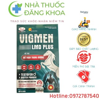 Viên uống tăng cường sinh lý nam vigmen lmd hộp 10 viên. hỗ trợ bổ thận-tráng dương, tăng cường sinh lực.