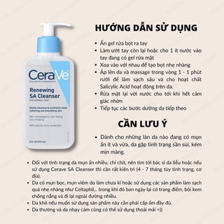 Sữa rửa mặt Cerave 236ml bản Pháp