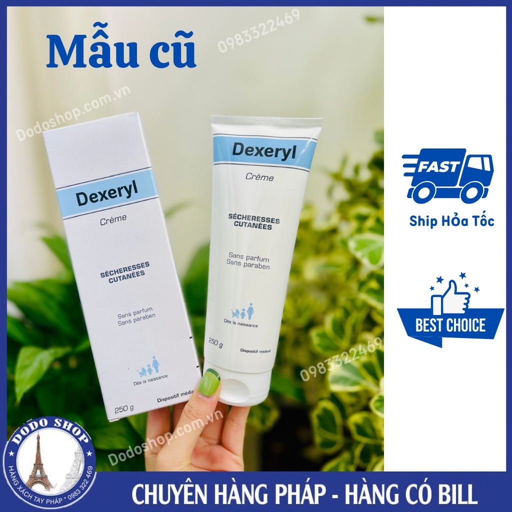 Kem Dexeryl pháp 250gr, dưỡng ẩm, dưỡng da cho bé mịn màng, nhất là bé da khô, chàm, da cơ địa_Dodoshop.com.vn