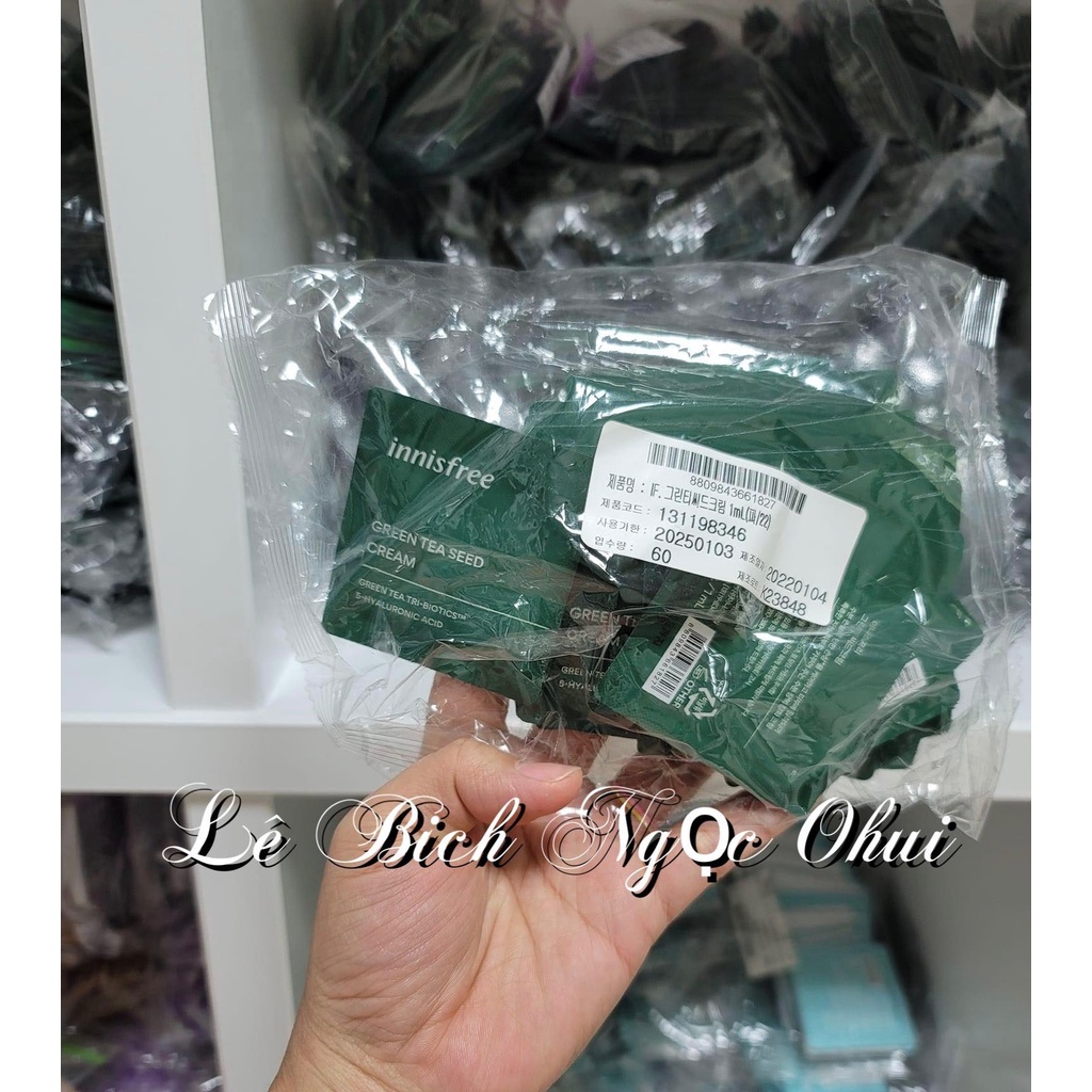 Gói Kem Dưỡng Ẩm Trà Xanh - innisfree Green Tea Seed Cream 1ML