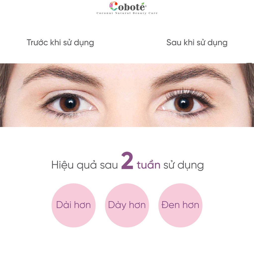 Serum Dưỡng Dài Mi & Mày Coboté - Mi Dài Trông Thấy Chỉ Sau 2 Tuần - Coco Miracle Eyelas