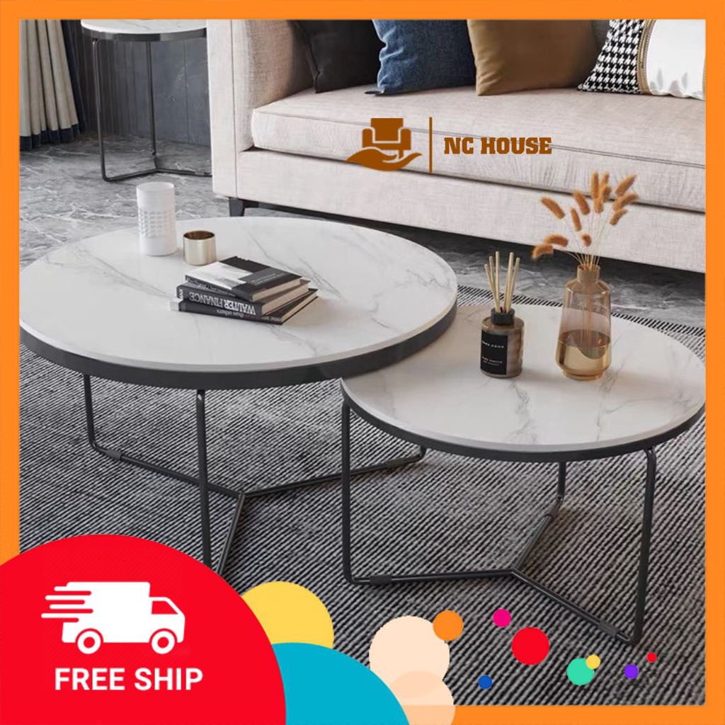 Đơn tỉnh ib shop - Bàn trà Sofa mặt đá hiện đại, bàn phòng khách chất liệu đá vân mây cao cấp Decor Nhà Đẹp