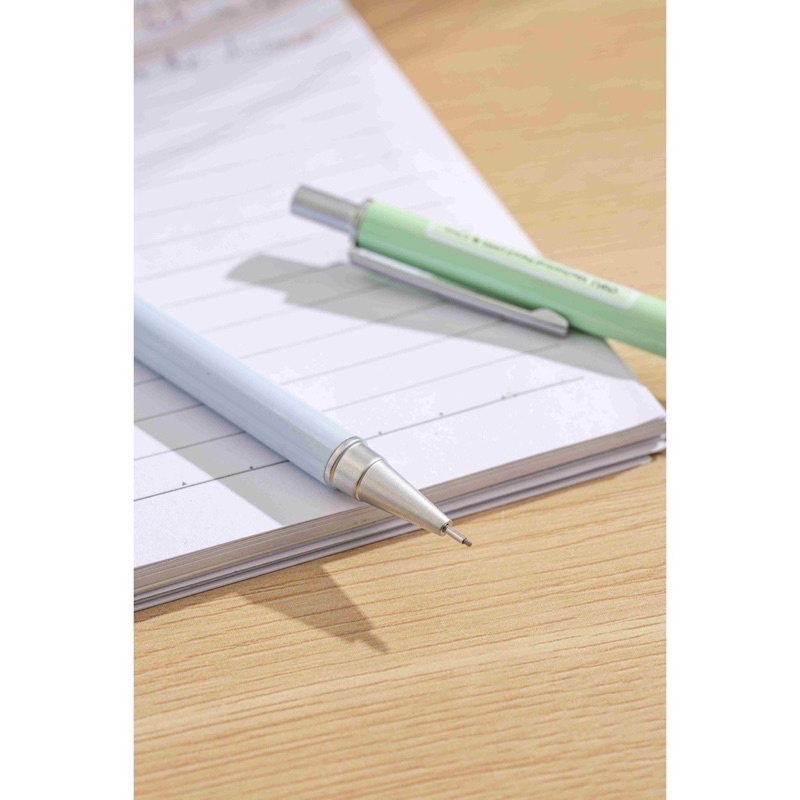 Bút chì kim bấm Deli xanh dương/hồng/xanh lá ngòi 0.5mm