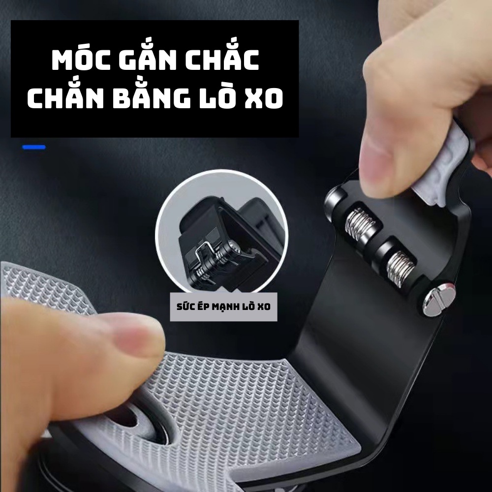 Giá đỡ điện thoại trên ô tô, kẹp điện thoại ô tô gắn trên bảng điều khiển - gương chiếu hậu - kẹp che nắng xoay 360 độ | BigBuy360 - bigbuy360.vn