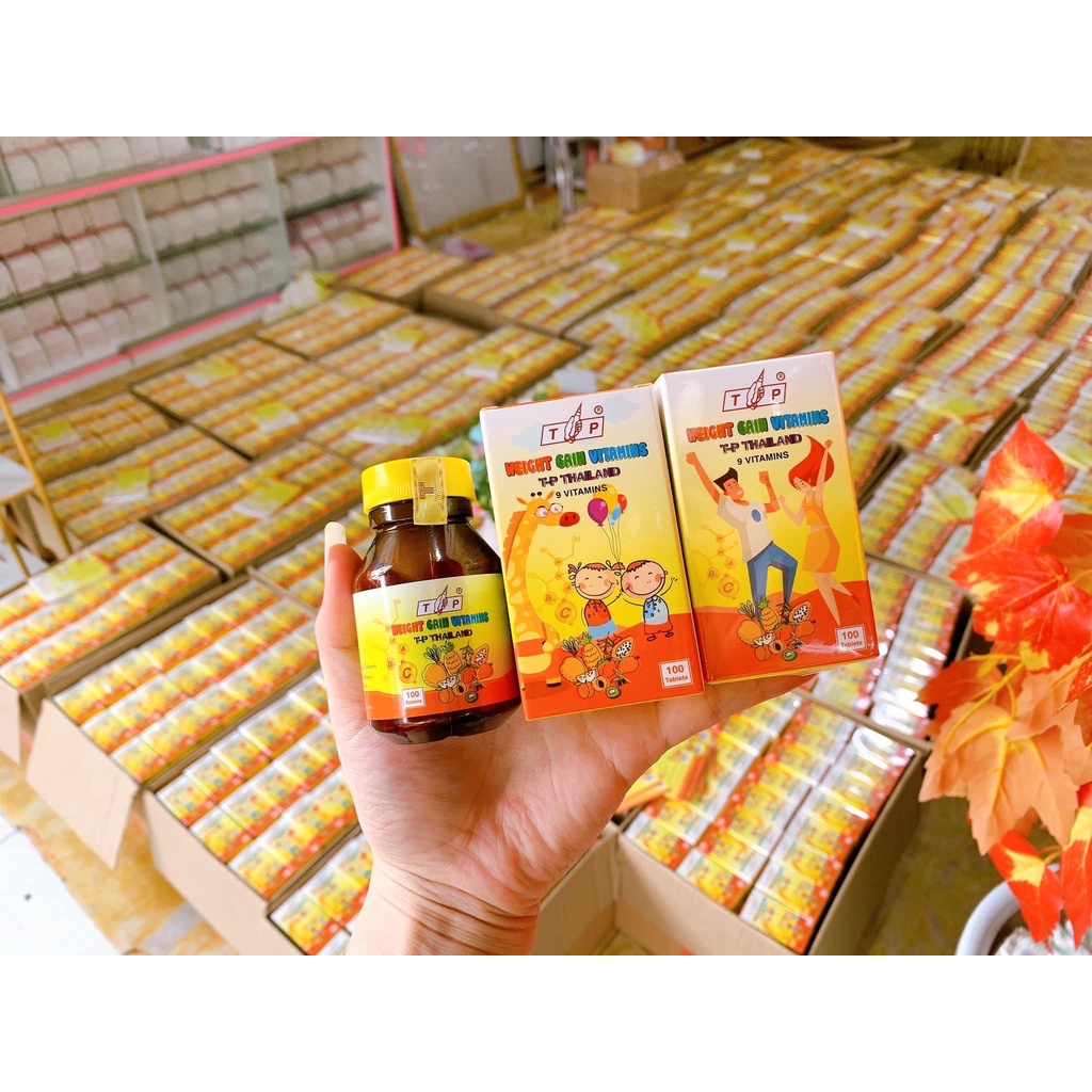 Combo 2 hộp Viên Tăng Cân Vitamin TP Thái Lan 100 viên